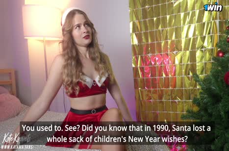 Русская бабенка сделала своему партнеру новогодний сюрприз